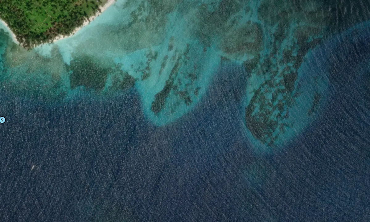Satelite image of Chichimes San Blas Panama