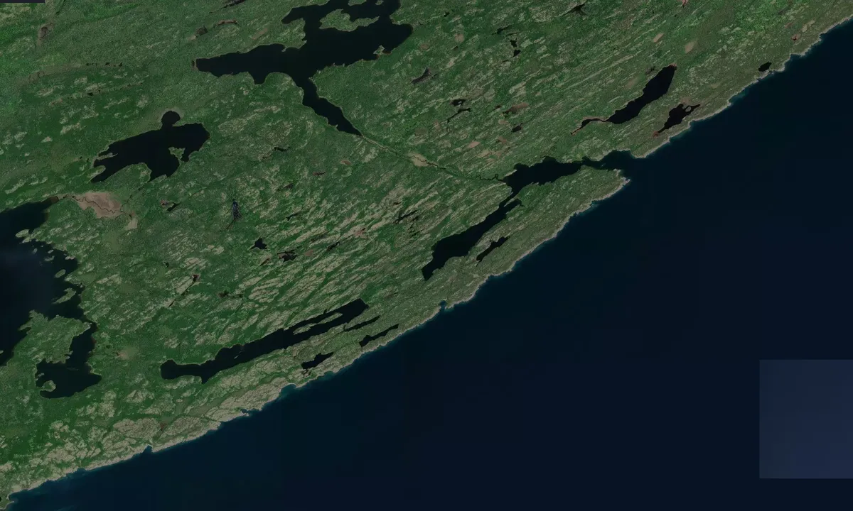 Flyfoto av Chippewa Harbor