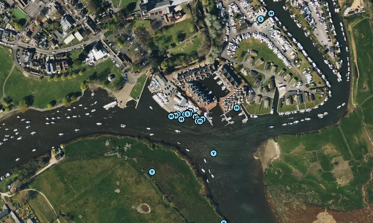 Satelite image of Christchurch Sailing Club 1