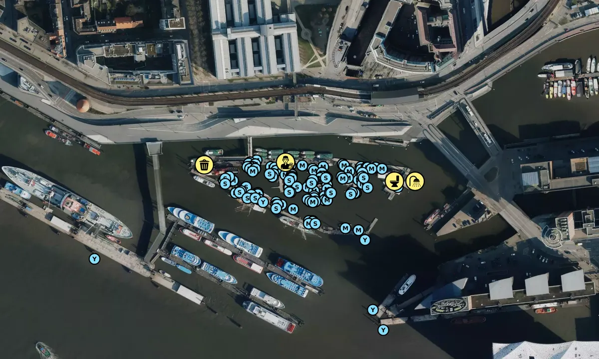 Satelite image of City Sporthafen Hamburg