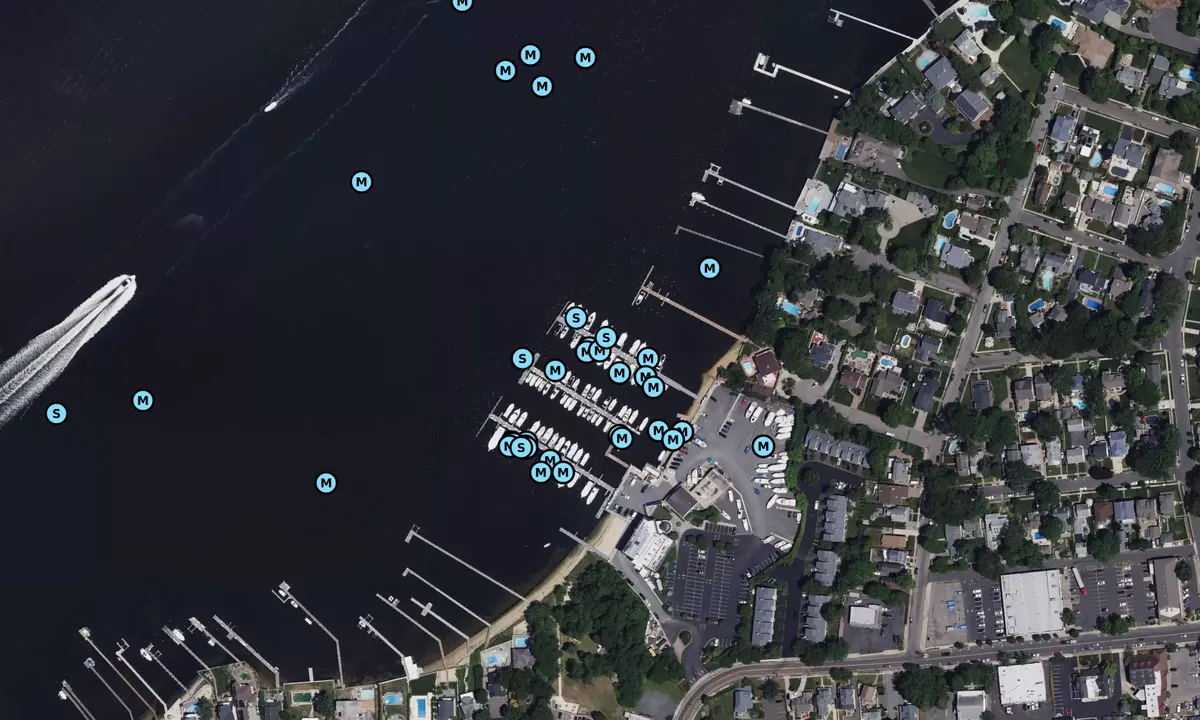 Satelite image of Clarks Landing Marina - Point Pleasant