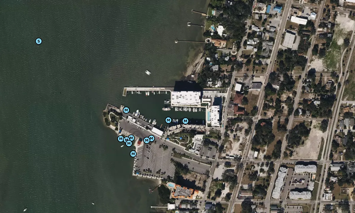 Satelite image of Clearwater Basin Marina