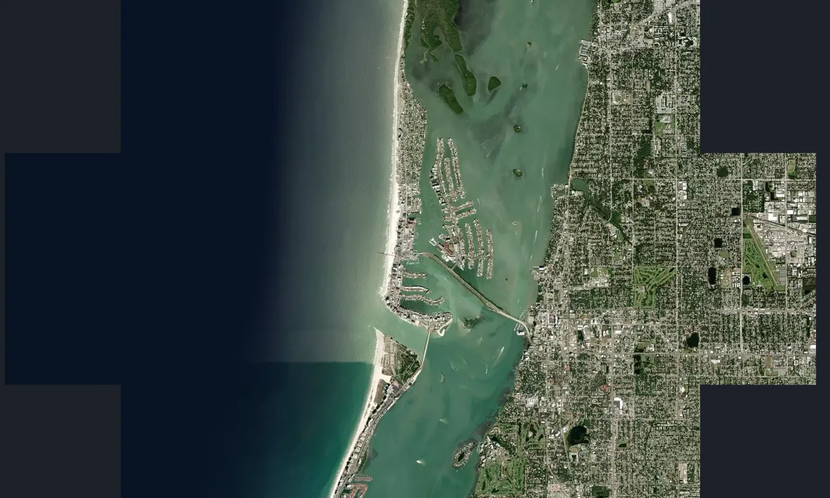 Flyfoto av Clearwater Beach Marina