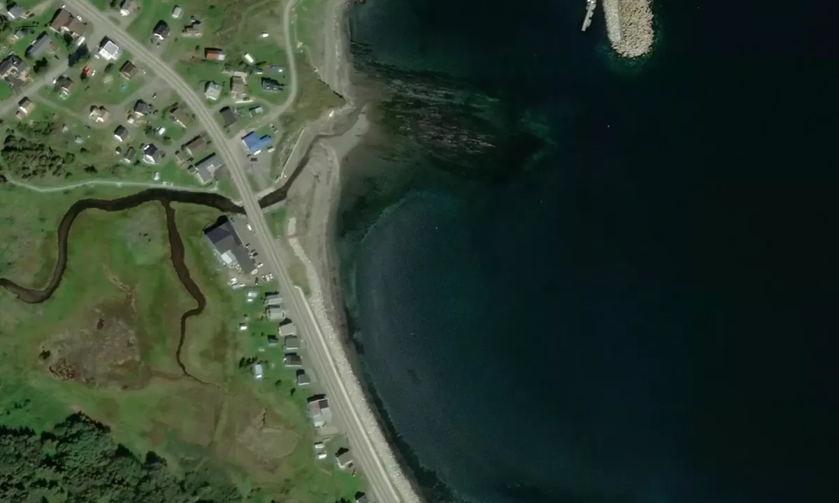 Satelite image of Cloridorme Harbour