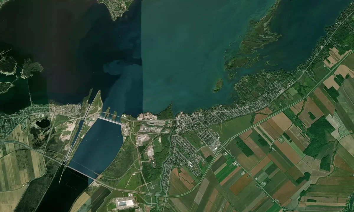 Flyfoto av Club de voile de Beauharnois
