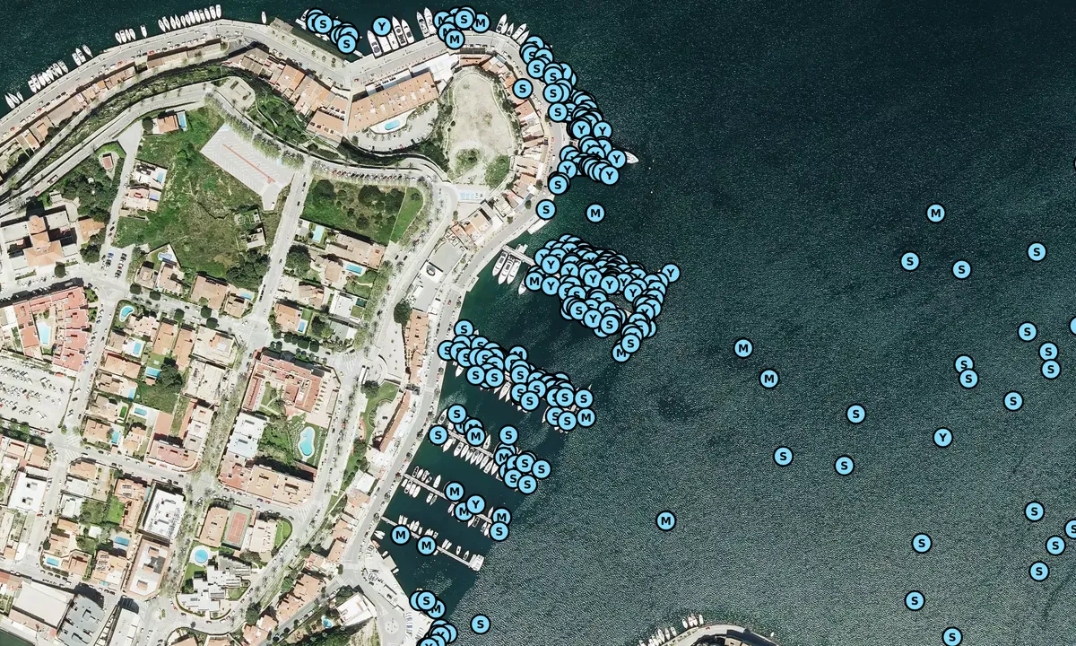 Satelite image of Club Maritimo de Mahon