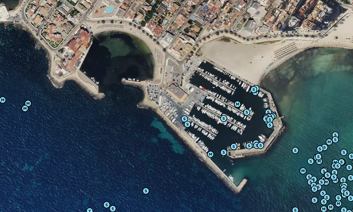Satelite image of Club Marítimo San Antonio de la Playa