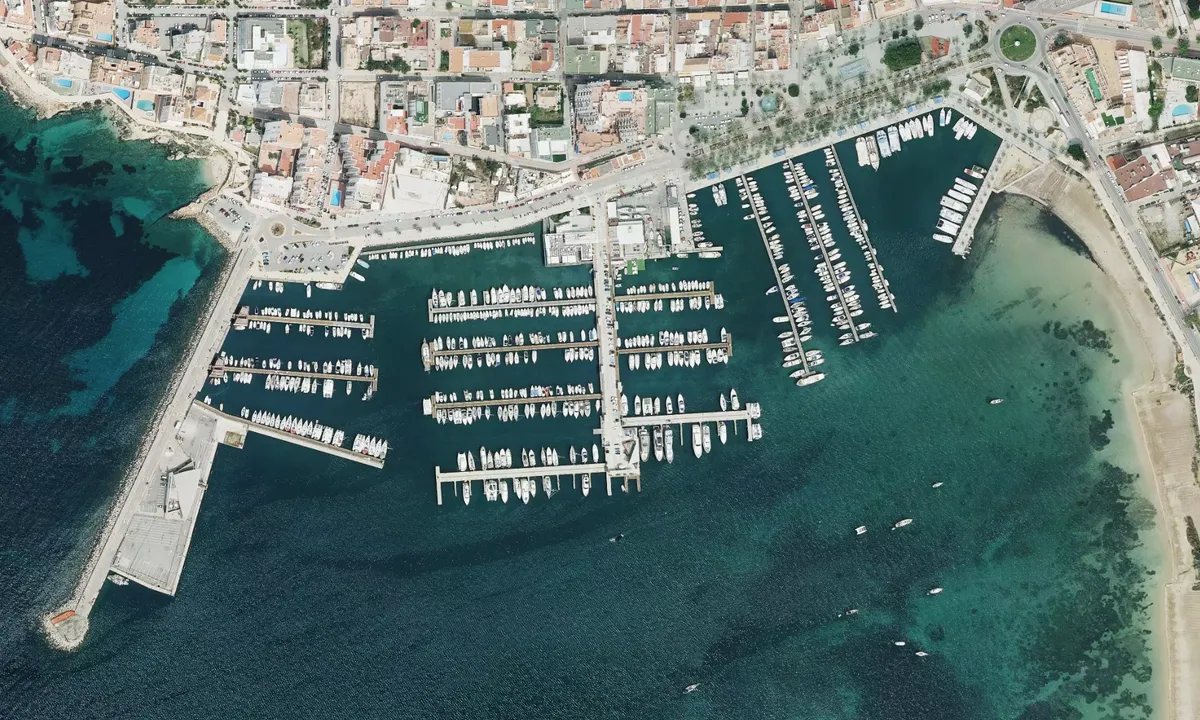 Flyfoto av Club Nàutic Sant Antoni de Portmany