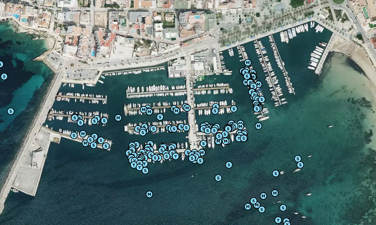 Satelite image of Club Nàutic Sant Antoni de Portmany