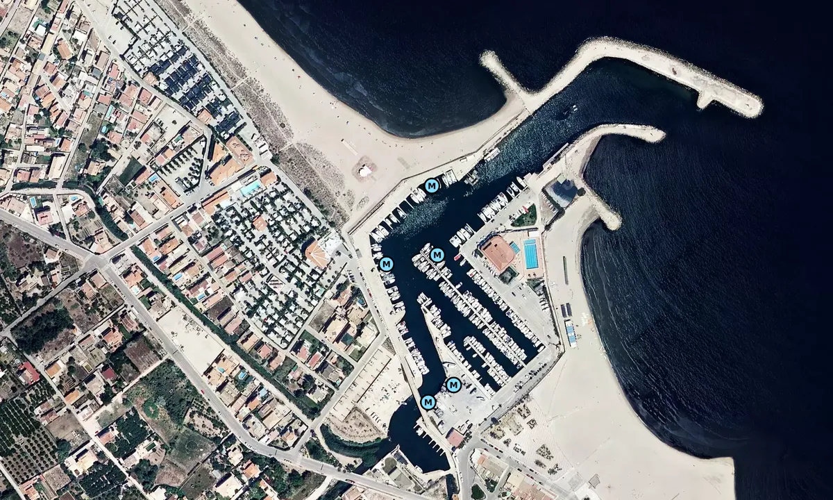 Satelite image of Club Náutico de Oliva