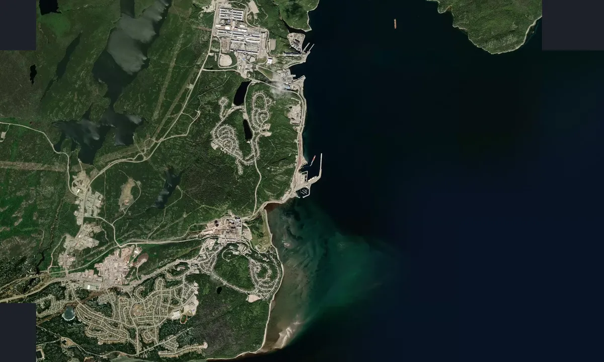 Flyfoto av Club Nautique de Baie-Comeau
