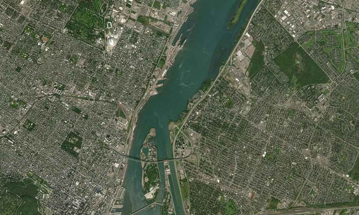 Flyfoto av Club Nautique de Longueuil