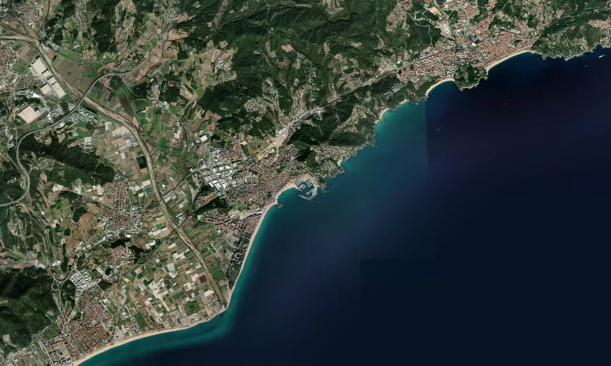 Flyfoto av Club Vela Blanes - Girona
