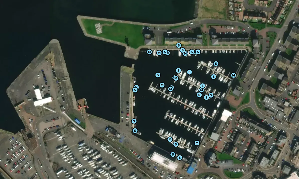 Satelite image of Clyde Marina - Ardrossan