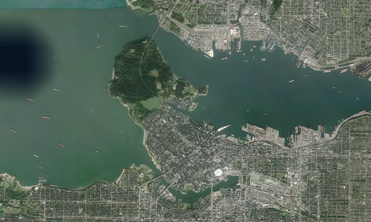 Flyfoto av Coal Harbour Marina