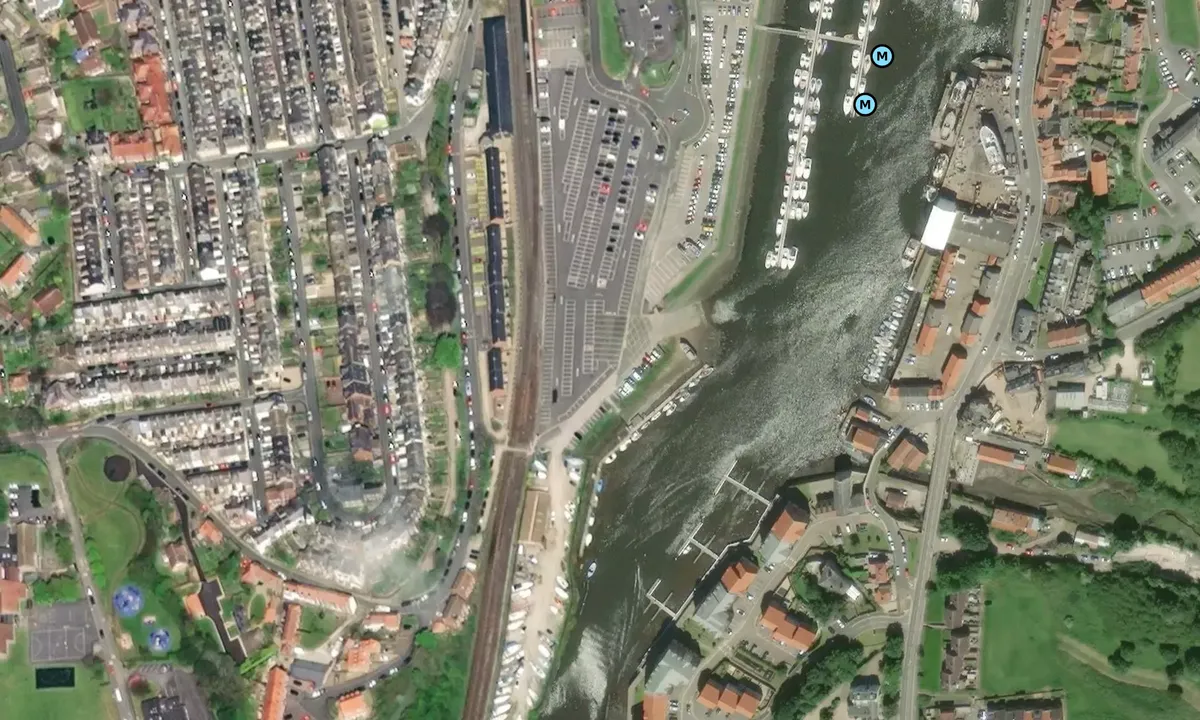 Satelite image of Coates Marine Boatyard