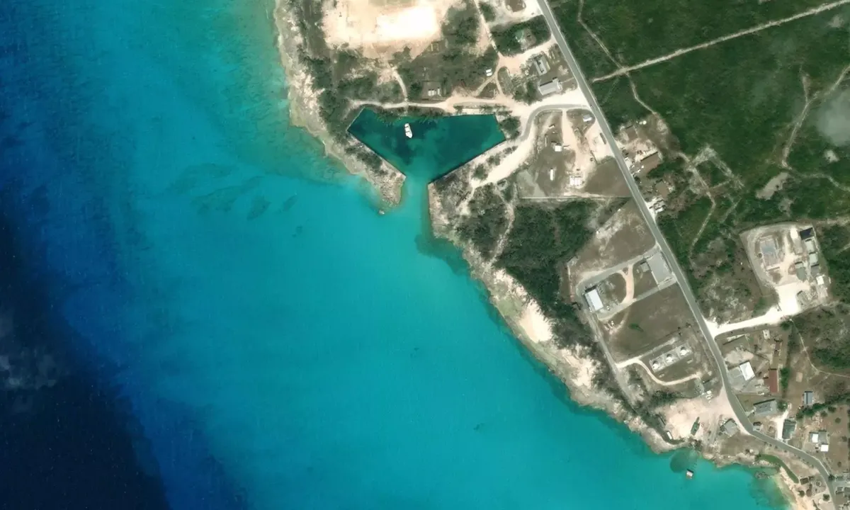 Satelite image of Cockburn Town Dock