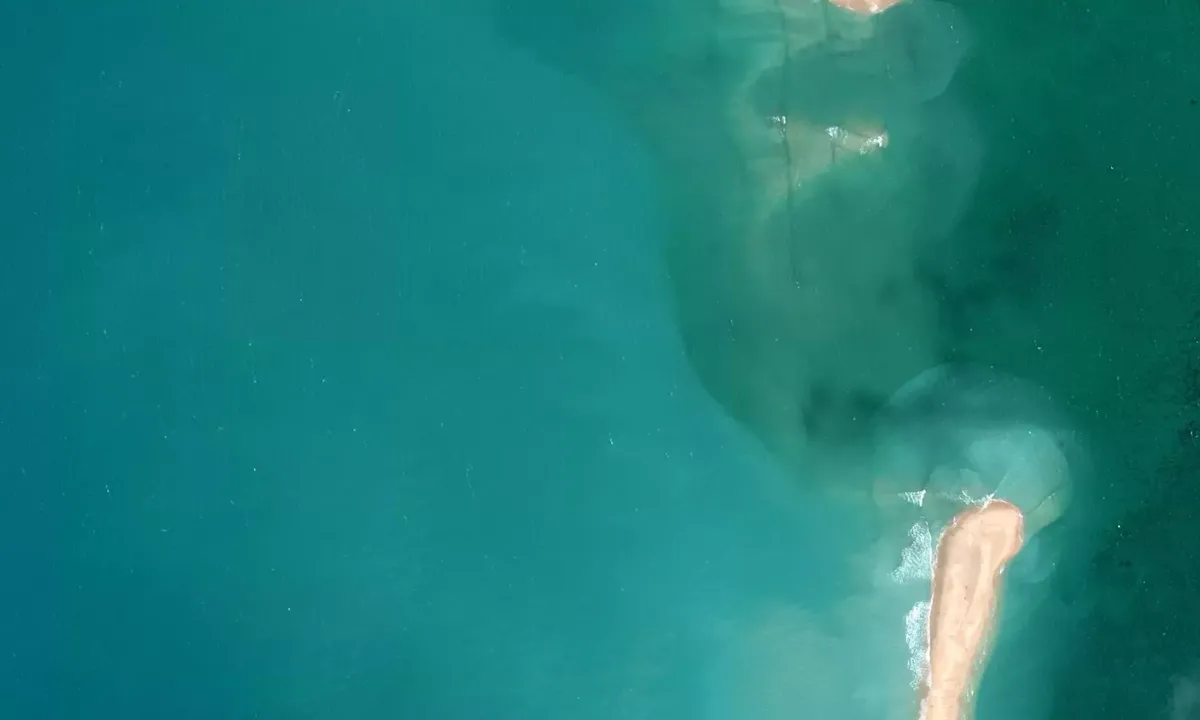 Satelite image of Codrington bay (low draft only)