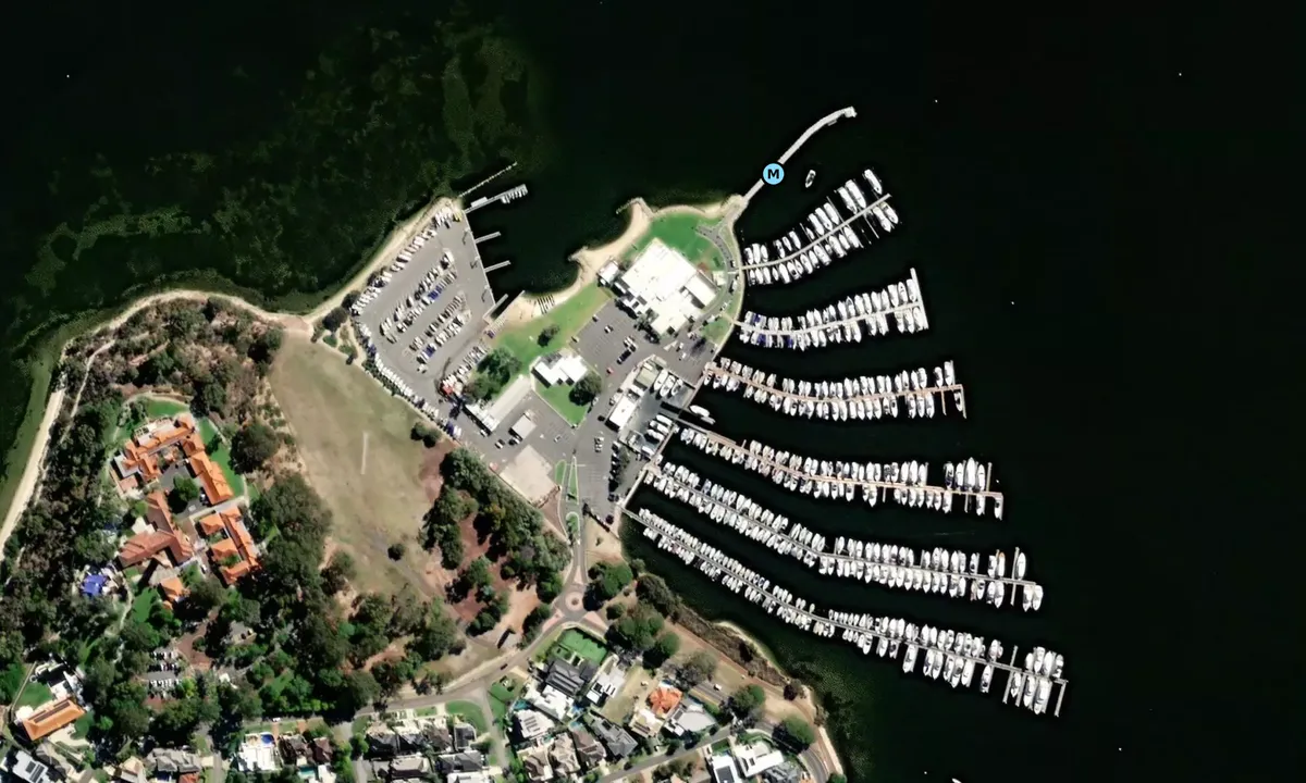 Satelite image of Coffee Point Reserve Marina