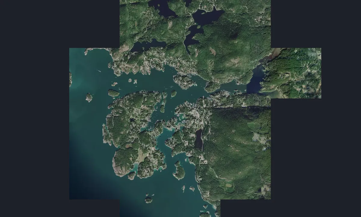 Flyfoto av Coho Marina