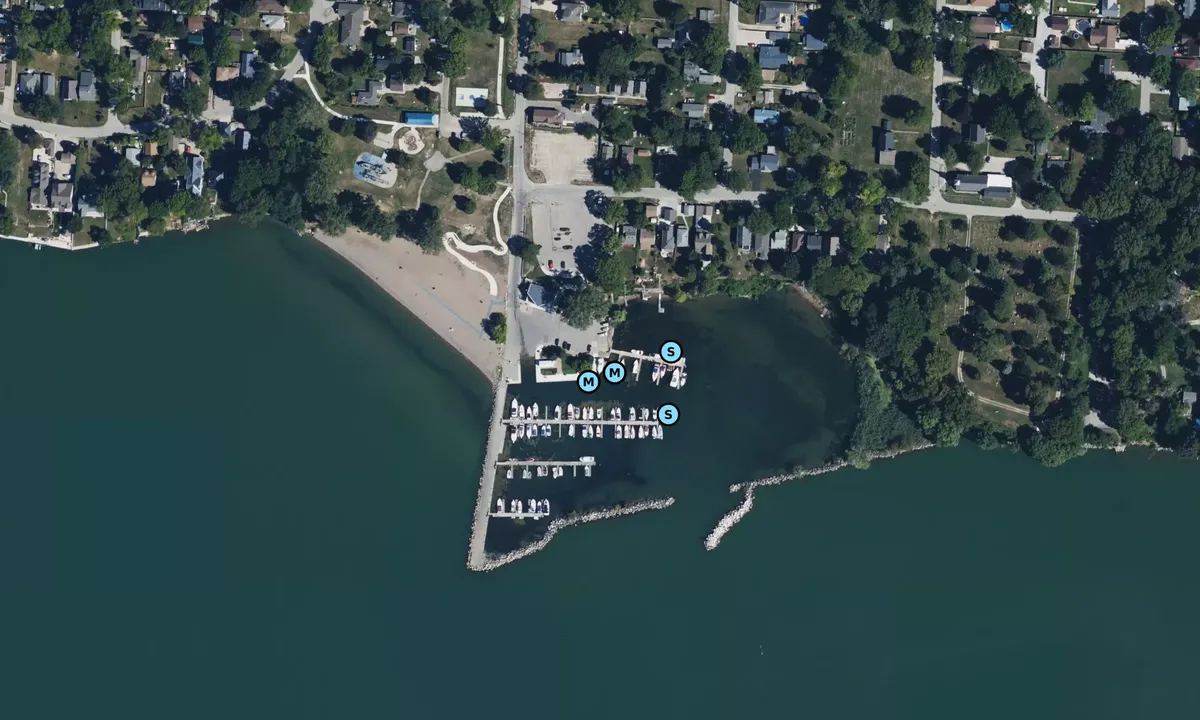 Satelite image of Colchester Harbour Marina
