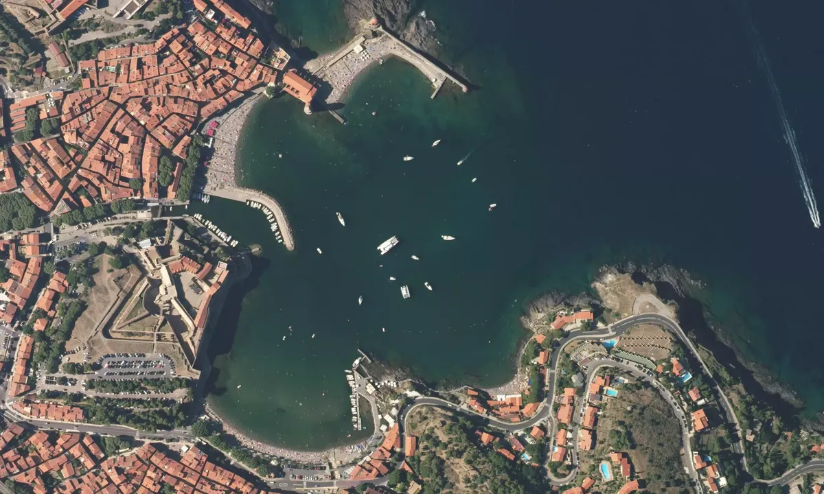 Flyfoto av Collioure