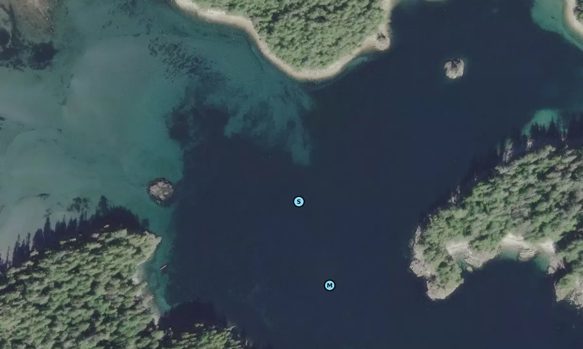 Satelite image of Columbia Cove