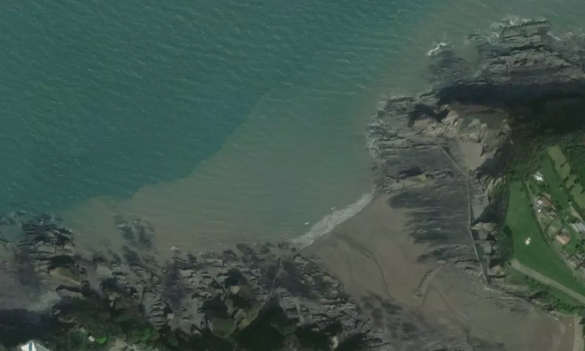 Flyfoto av Combe Martin Beaches