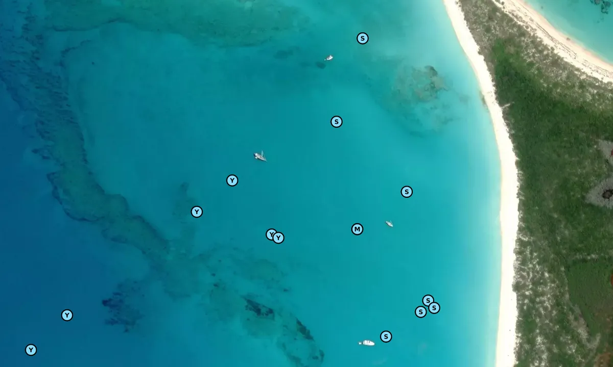 Satelite image of Conception Island