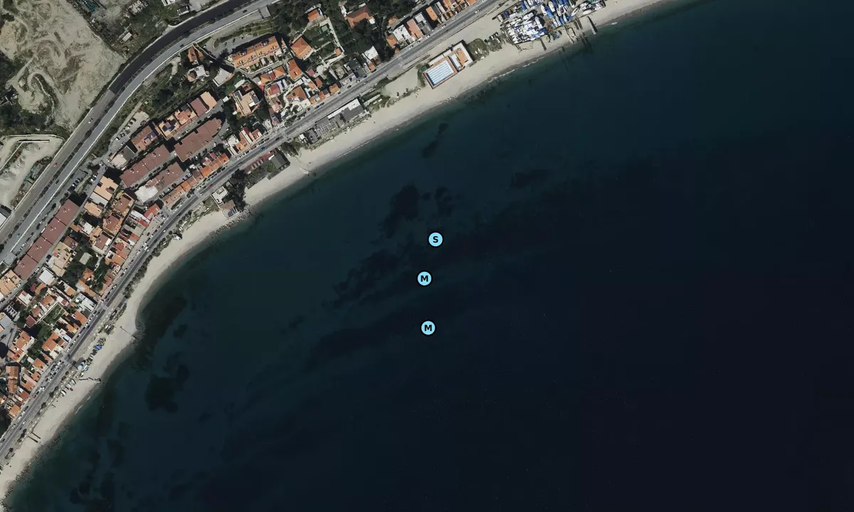 Satelite image of Contrada Fortino Beach