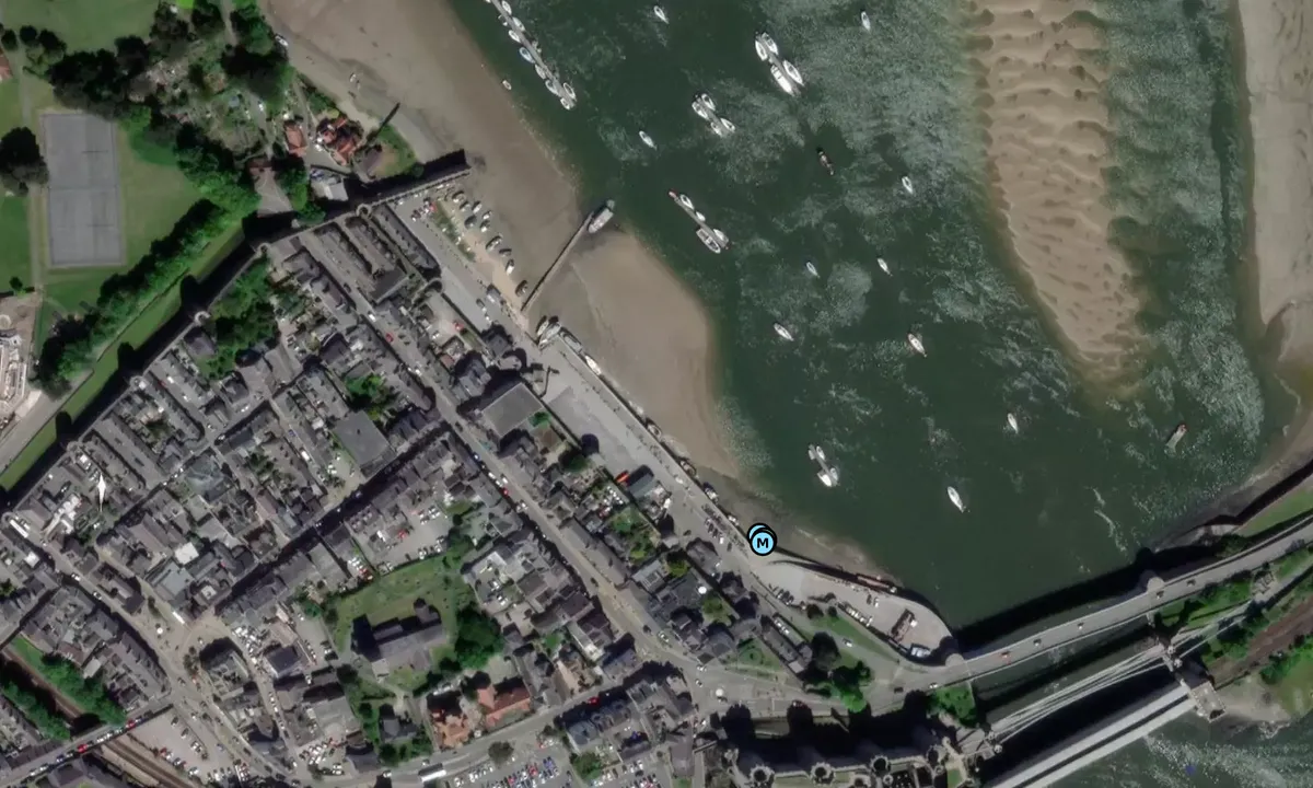 Satelite image of Conwy Harbour 1