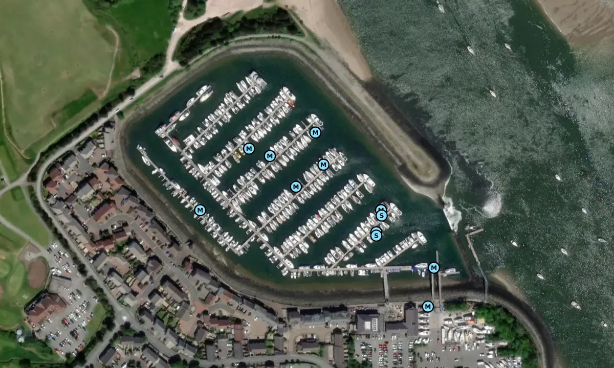 Satelite image of Conwy Marina
