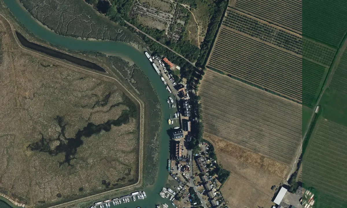 Satelite image of Conyer Creek Marina