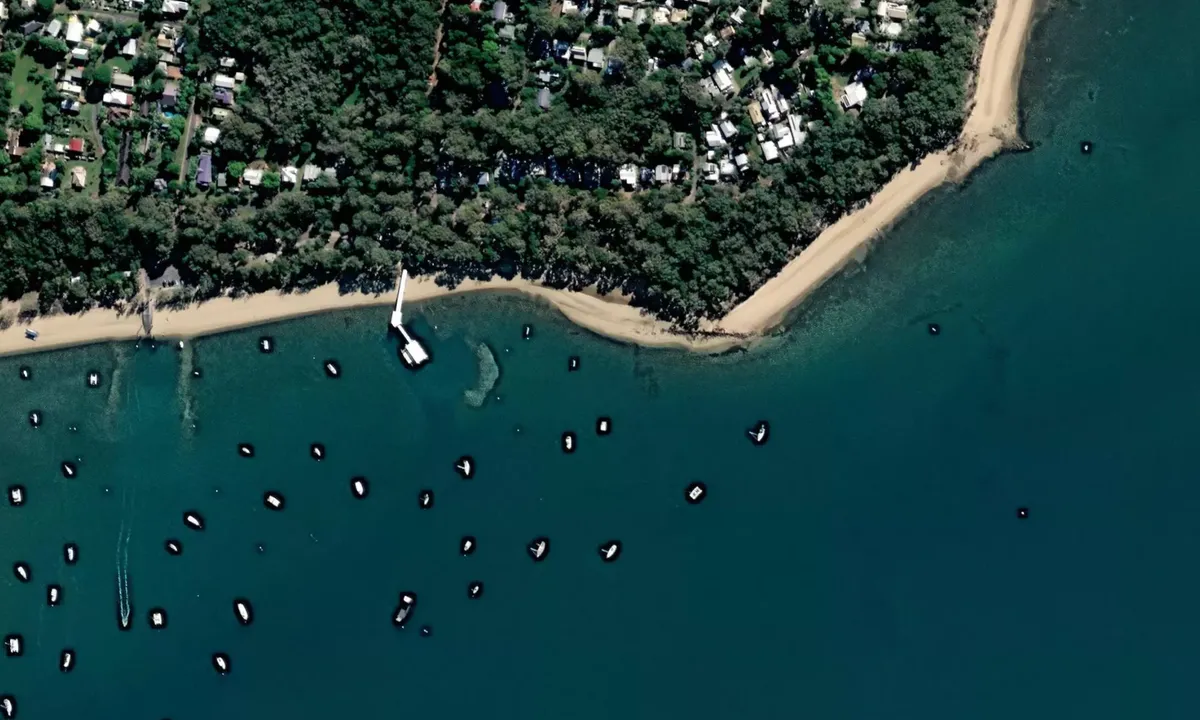 Flyfoto av Coochiemudlo Island