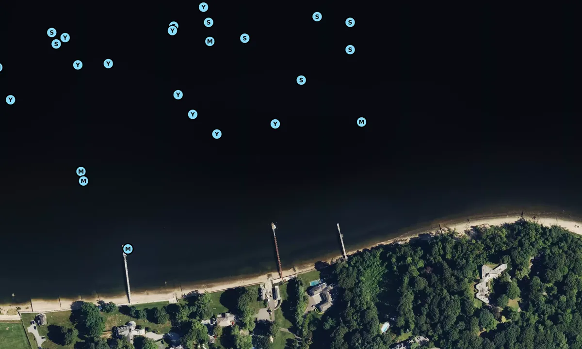 Satelite image of Cooper Bluff