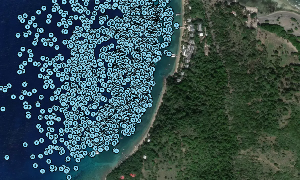 Satelite image of Cooper Island - Other Islands