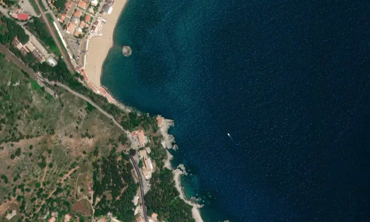 Flyfoto av Copanello