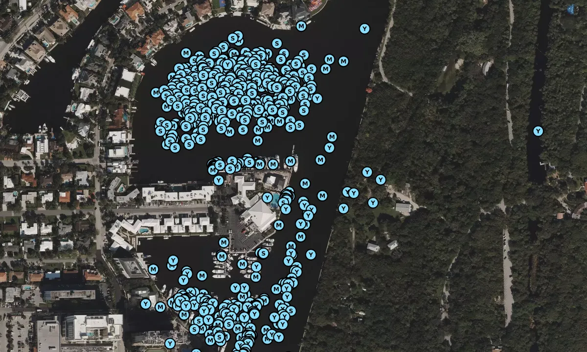 Satelite image of Coral Ridge Yacht Club