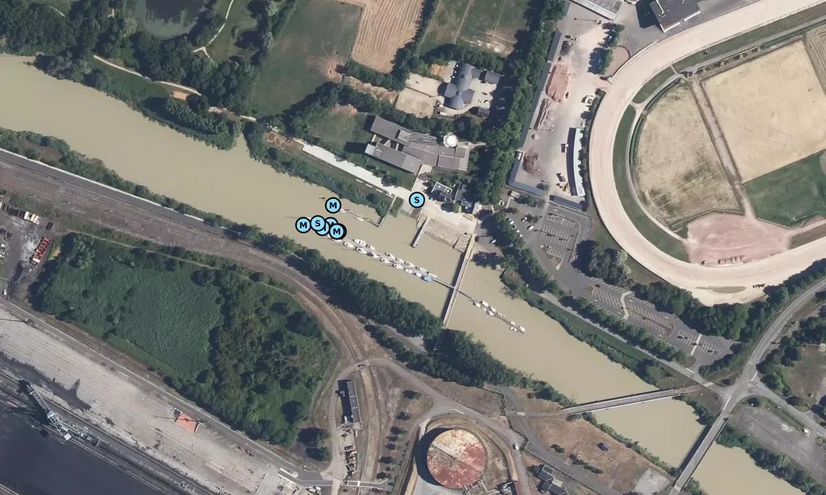 Satelite image of Cordemais