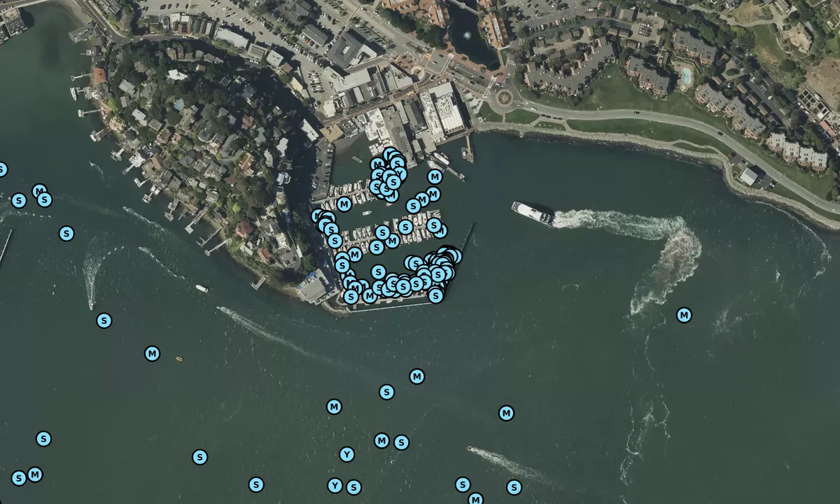 Satelite image of Corinthian Yacht Club of San Francisco