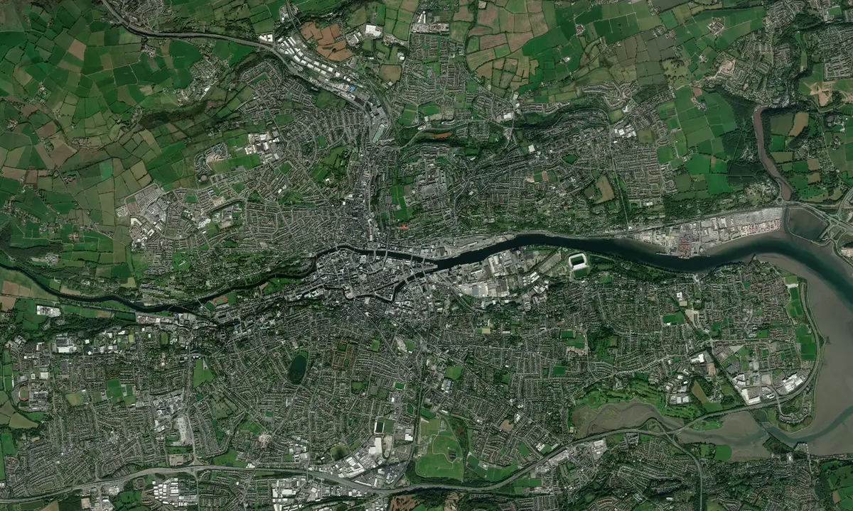 Flyfoto av Cork City Pontoon