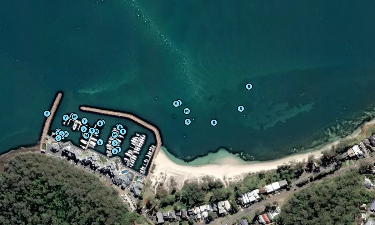 Satelite image of Corlette Point