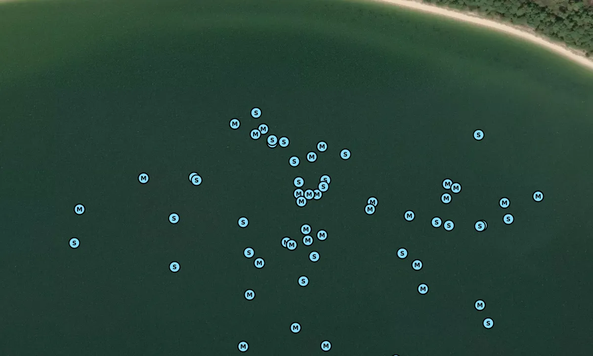 Satelite image of Cornfield Harbor