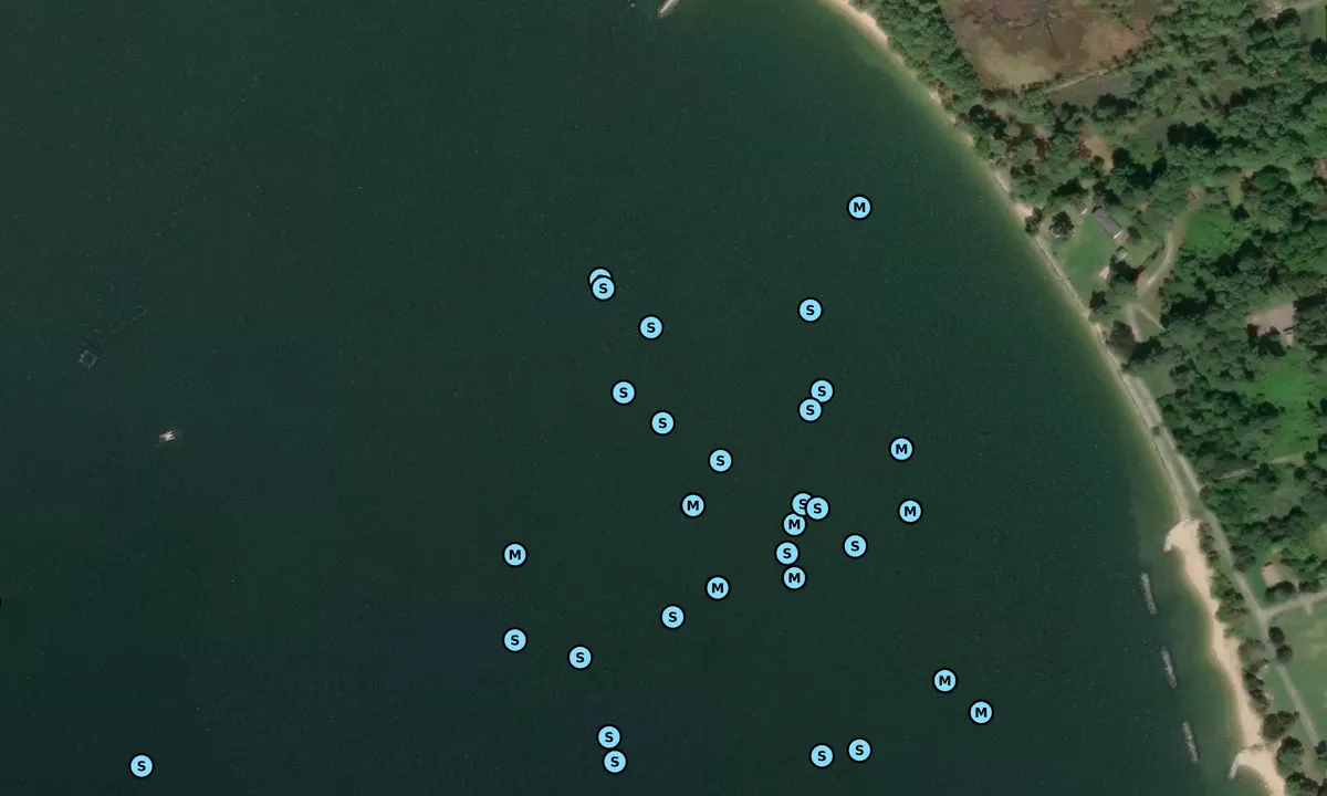 Satelite image of Cornfield Harbor East