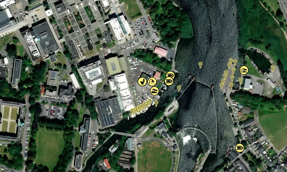 Satelite image of Corrib Rowing and Yachting Club