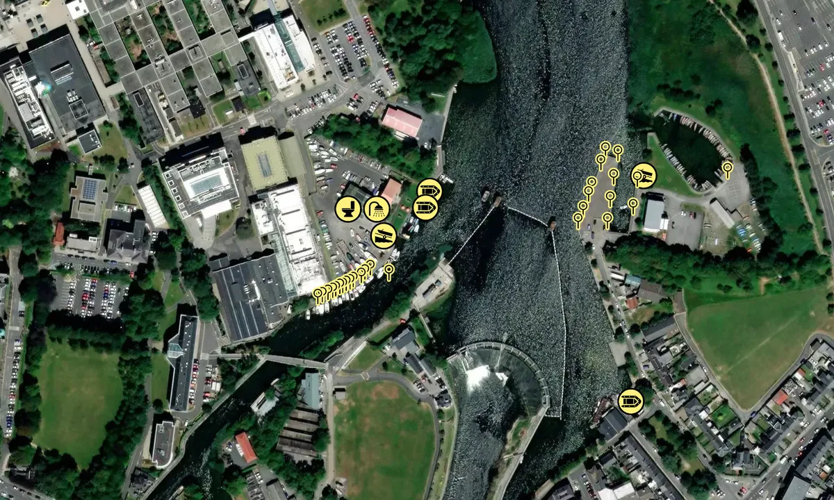 Satelite image of Corrib Rowing and Yachting Club