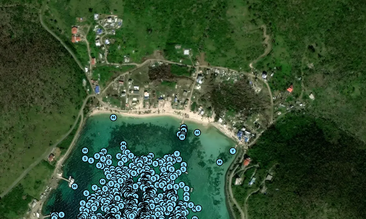 Satelite image of Corsairs Dock, Restaurant, and Bar