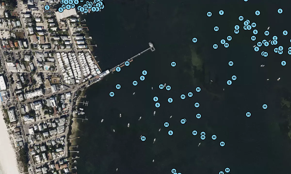 Satelite image of Cortez Bridge (SW)