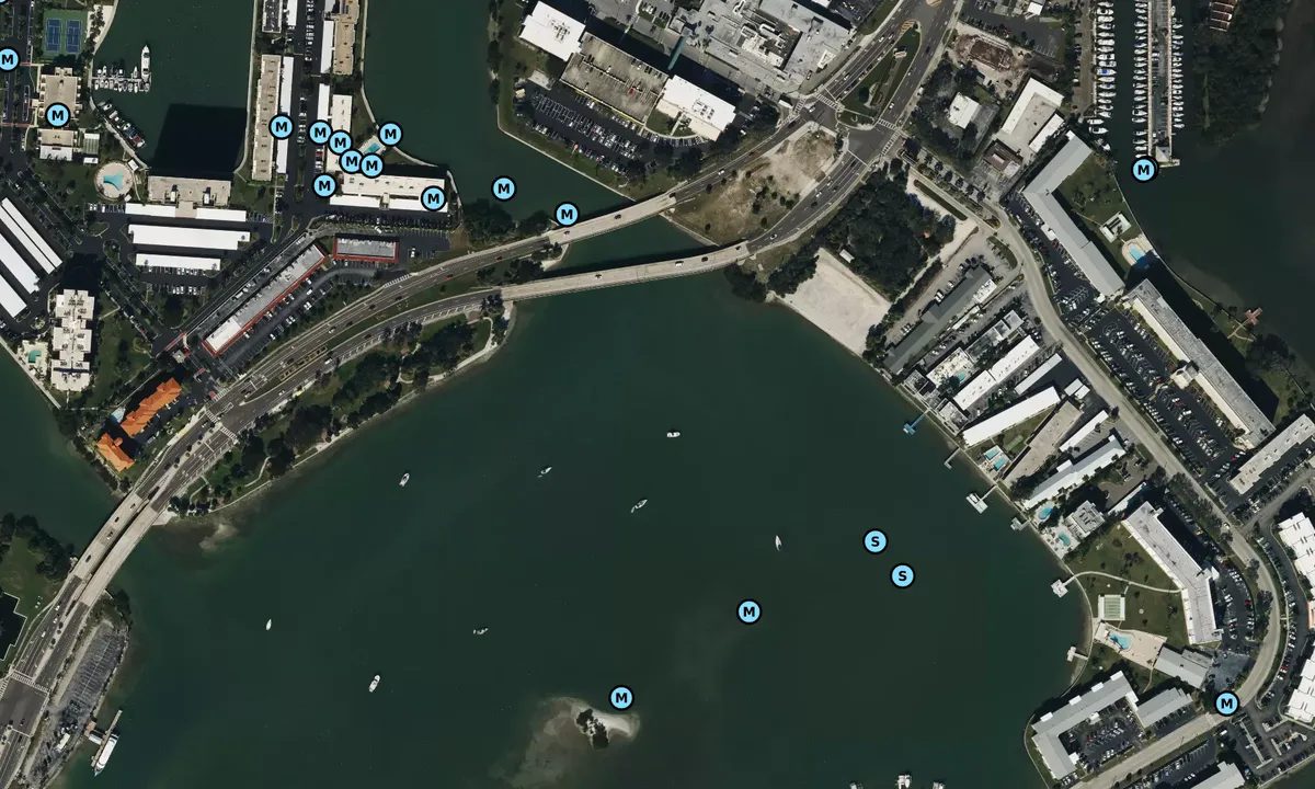 Satelite image of Cory Causeway