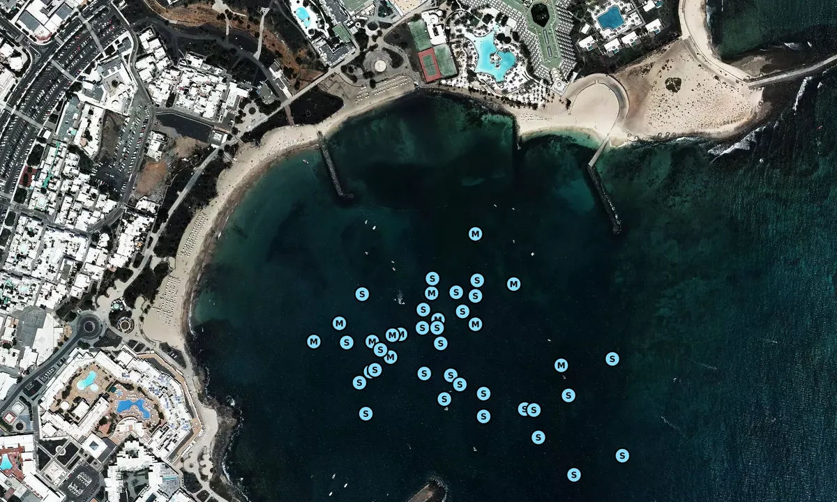 Satelite image of Costa Teguise - Las Cucharas